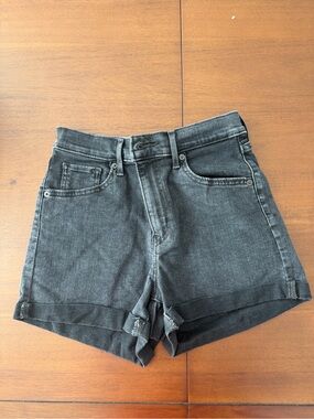 Levi’s Mile High Black Denim Jean Shorts